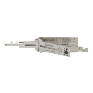 李志勤-B106/GM37凯迪拉克汽车锁读齿开启二合一工具-平铣 李氏二合一