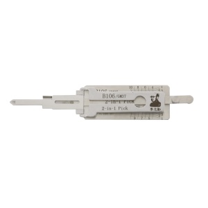 李志勤-B106/GM37凯迪拉克汽车锁读齿开启二合一工具-平铣 李氏二合一