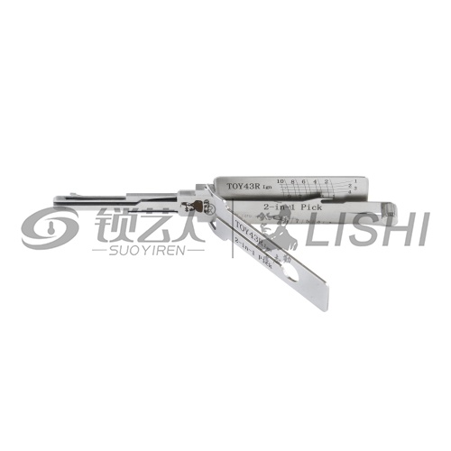 李志勤-TOY43R丰田斯巴鲁点火专用汽车锁读齿开启工具-平铣  李氏二合一