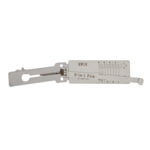 李志勤-KW18 川崎Kawasaki 摩托车锁读齿开启工具-平铣 李氏二合一 【全球】喷砂版